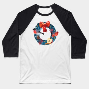 Holiday Wreath Baseball T-Shirt